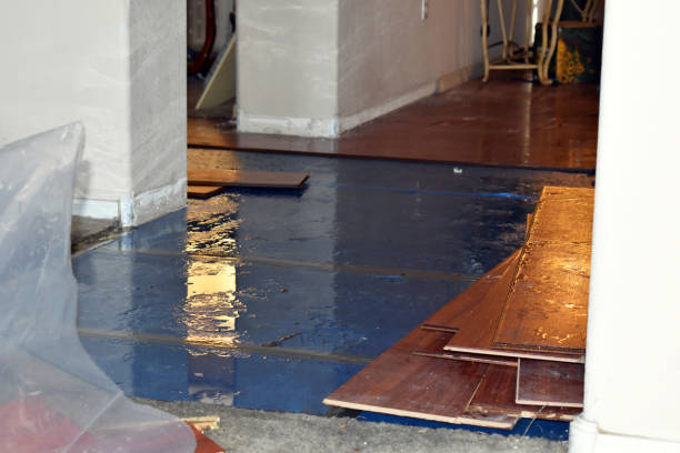 Professional Burst Pipe Water Damage technician working in Granville, OH